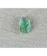 Natural Colombian Emerald Carved Leaf 6.06 Carats Gemstone Ring Pendant ... - $304.00