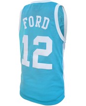 Phil Ford #12 College Basketball Custom Jersey Sewn Light Blue Any Size image 5