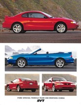 1998 Ford SVT MUSTANG COBRA sales brochure sheet US 98 - $10.00