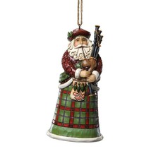 Jim Shore Scottish Santa Hanging Ornament from Around the World Collection