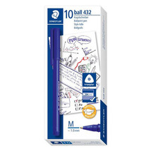 Staedtler Stick Ice Triangular Ballpoint Pen Assorted 50/cup