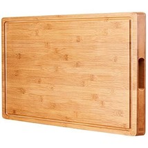 Wood Cutting Boards for Kitchen, Large cutting board 17 x 13 Inch, BEZIA  Acacia Wooden Carving Board for Meat, Turkey, Vegetables, BBQ, Cheese 