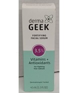 Derma Geek Fortifying Facial Serum 3.5% Vitamins + Antioxidants New - $9.85