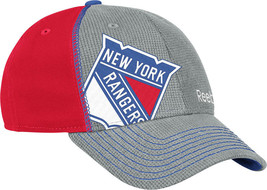 Reebok NHL Playoff Structured Flex Fit Hat Rangers L/XL