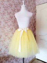 Yellow Ballerina Tulle Skirt Women Girl Midi Tulle Tutu Skirt Custom Plus Size