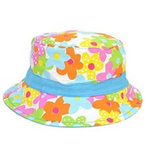 Colorful Flower Pattern Comfortable Sun-resistant Cotton Infant Hat Baby Cap image 2