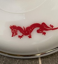 Vintage 50s Fire King Red Dragon 1.5qt casserole with lid image 6