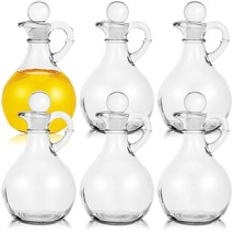 6 Set Glass Oil Bottle With Spout, Olive Oil Dispenser Cruet Bottle With... - $51.99