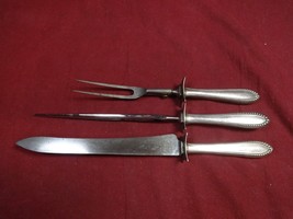 Virginia by Gorham Sterling Silver Roast Carving Set 3pc HH with Stainless 14" - $256.41