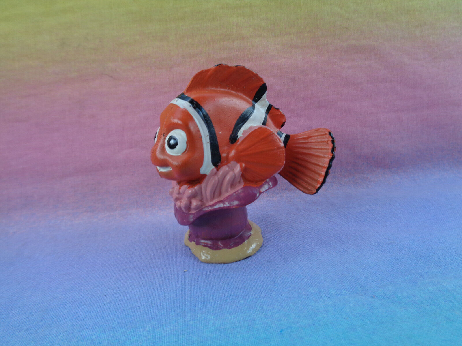 Disney Pixar Finding Nemo Clown Fish Nemo on Pink Sea Anemones PVC ...