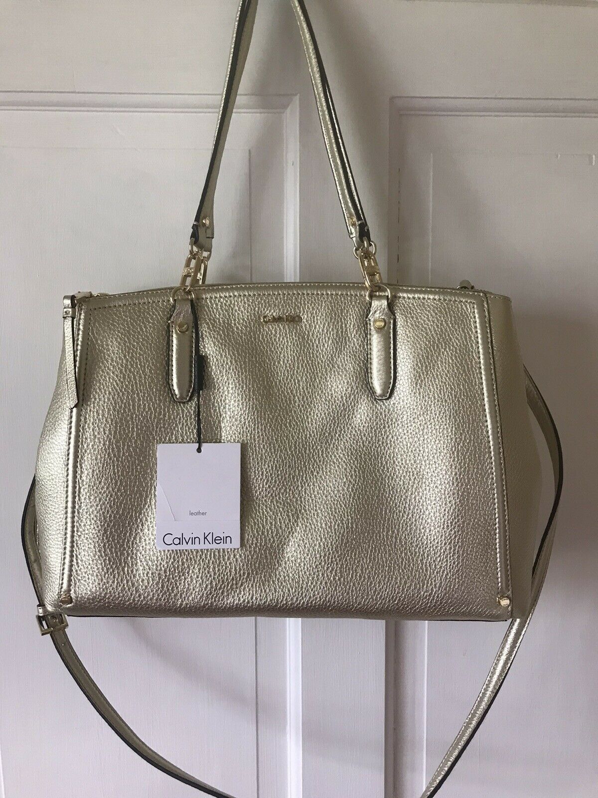 NWT! Khaki COACH Signature Gallery Tote - Saddle2 & NWOT