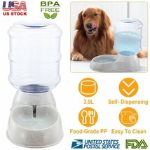 Dog Auto Waterer or Feeder 1 Gallon Automatic Water/Food Dispenser Cat Pet Drinking Fountain, Size: Small, Blue
