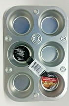 SILIVO Silicone Jumbo Muffin Pans Nonstick 6 Cup(2 Pack) - 3.5