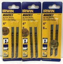 Irwin Marathon 3071406 4&quot; 6 TPI  Wood Cutting Jig Saw Blades Pack of 3 - $16.82