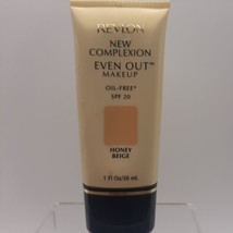 Revlon New Complexion Even Out Makeup Oil-Free SPF 20, HONEY BEIGE, 1oz ... - $10.68
