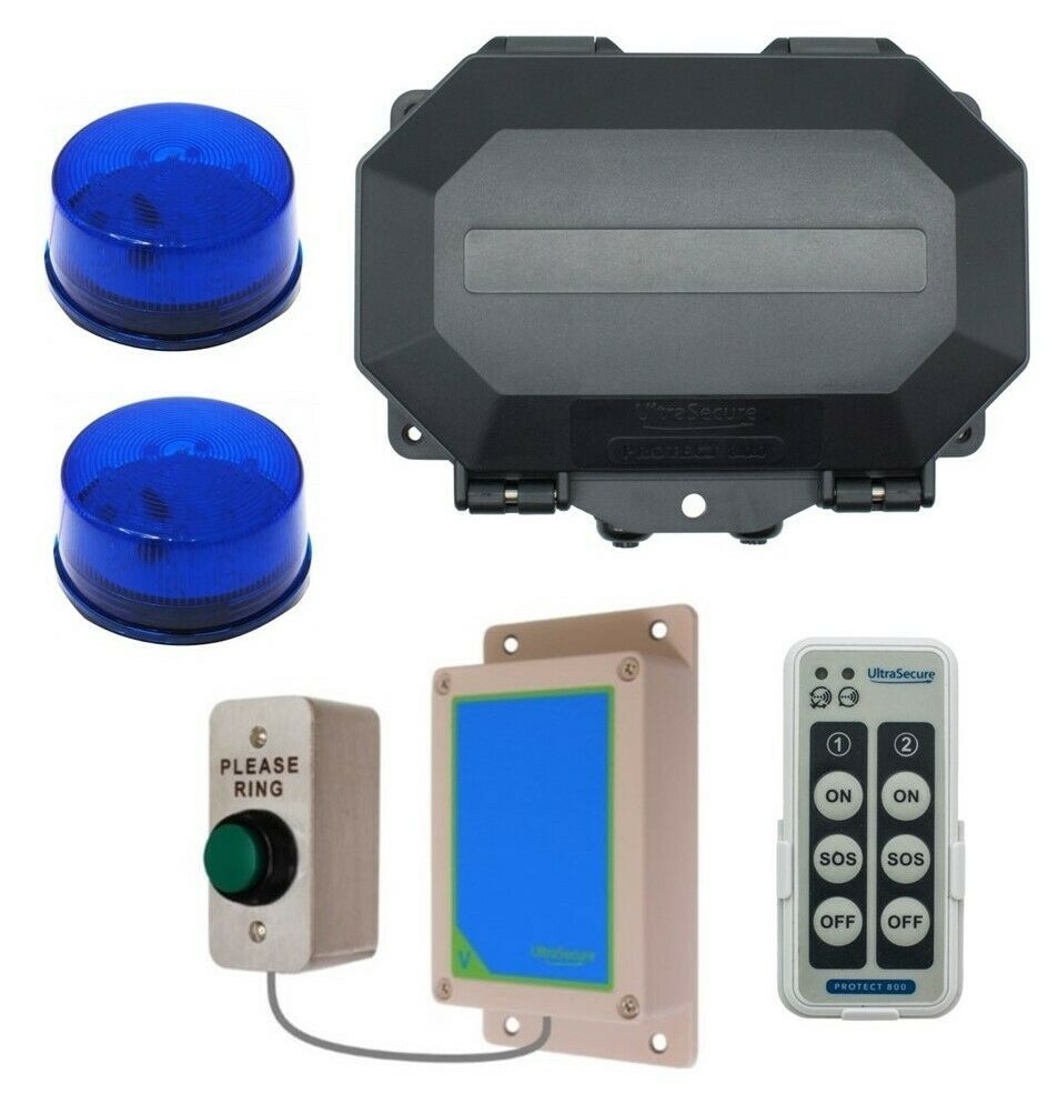 Wireless Flashing LED Commercial Doorbell Kit Long Range Wireless