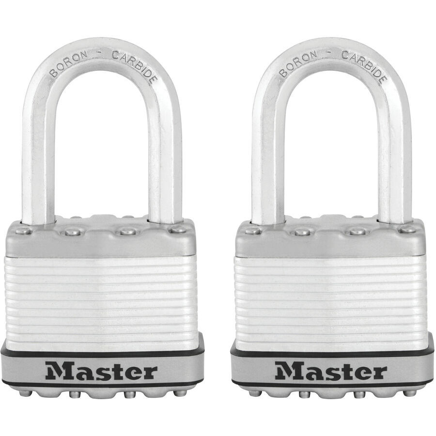 Master Lock 3KALF Outdoor Padlock with Key, 1 Pack,Silver - Combination  Padlocks 