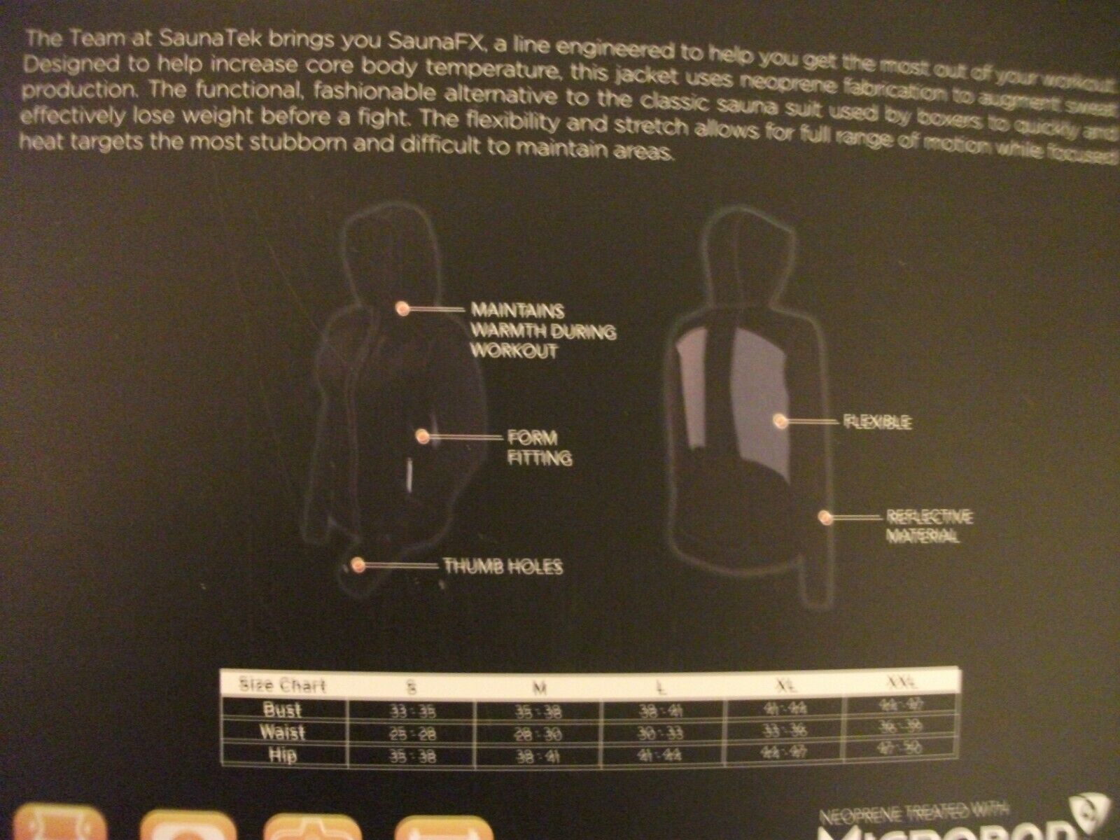 New SaunaFX Mens Neoprene Sauna Vest in Black - XXL New in Box (QTY  Available)