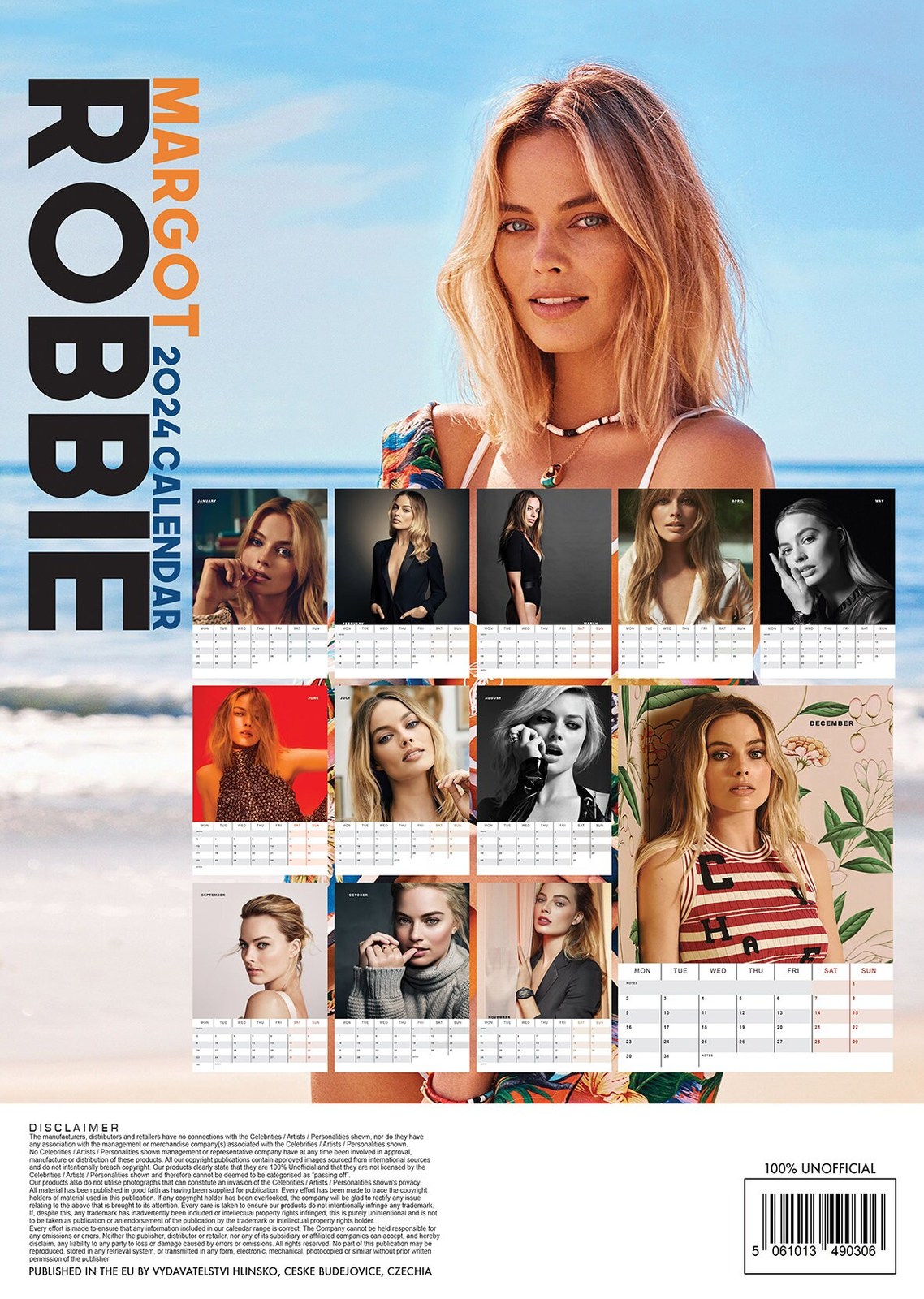 MARGOT ROBBIE 2024 Calendar Calendars & Planners