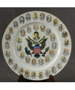 Vintage Political US Presidential Portrait Souvenir China Plate Bill Clinton - $20.99