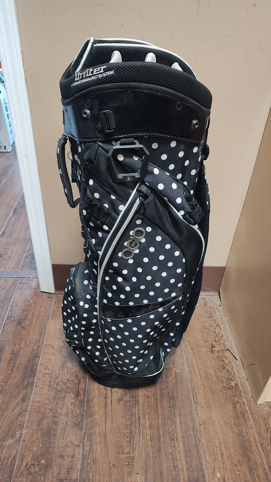 Ogio Duchess 14 Divider Golf Cart Bag Black/White Polka Dot Golf Club