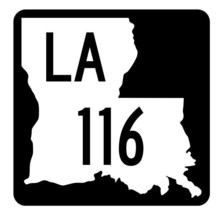Louisiana State Highway 116 Sticker Decal R5832 Highway Route Sign - $1.45+