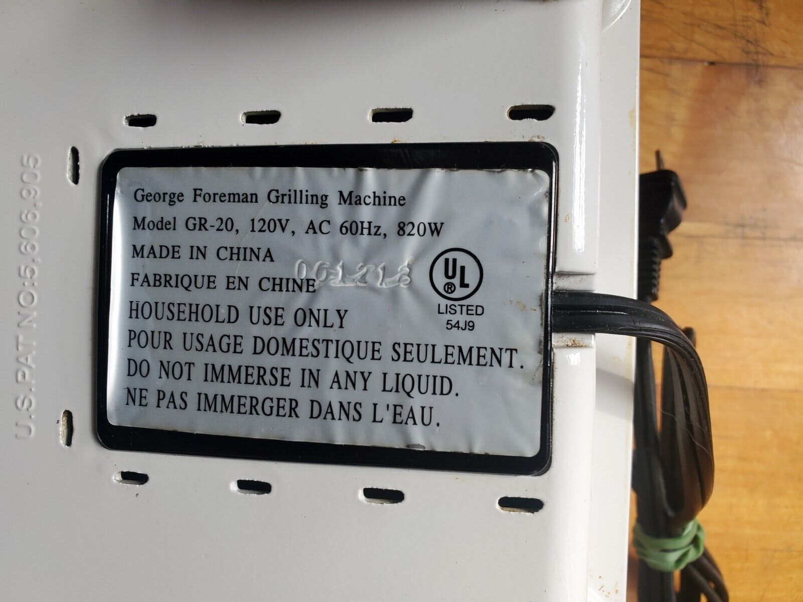 FOREMAN Lean Mean Fat Reducing Grilling Machine Small Model GR