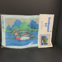 Mallard ducks Needlepoint kit/wildlife scene/waterfowl decor  - $32.67