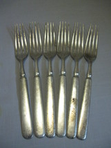 Silver Plate Forks Qty 6 Anchor Rogers Anchor 1846 Wm Rogers Discontinue - $9.95