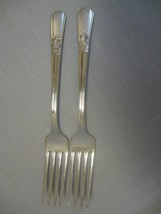 International Silver Co Qty 2 Court Dinner Forks Discontinue Actual 1939 - $9.95