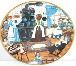Home Made Sweets Kids Old Stove Collector Plate Franklin Mint COA Karyn Bell - $49.95