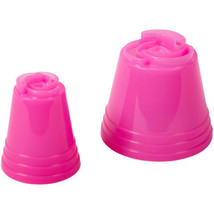 Easy Blooms 2 Pc Pink Large Tip Set Wilton Russian Style Rose Tips - $6.92