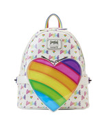 Lisa Frank Logo Heart Detach Rainbow Mini Backpack - $138.89