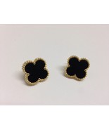 Medium Onyx Motif Earrings - $35.00