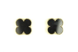 Large Motif Gold Plated Earrings - $45.00