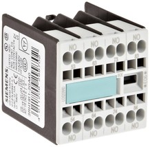 Siemens 3RH19 11-2GA40 Control Relay, Size S00, Snap On Auxiliary Switch Blocks - $9.90