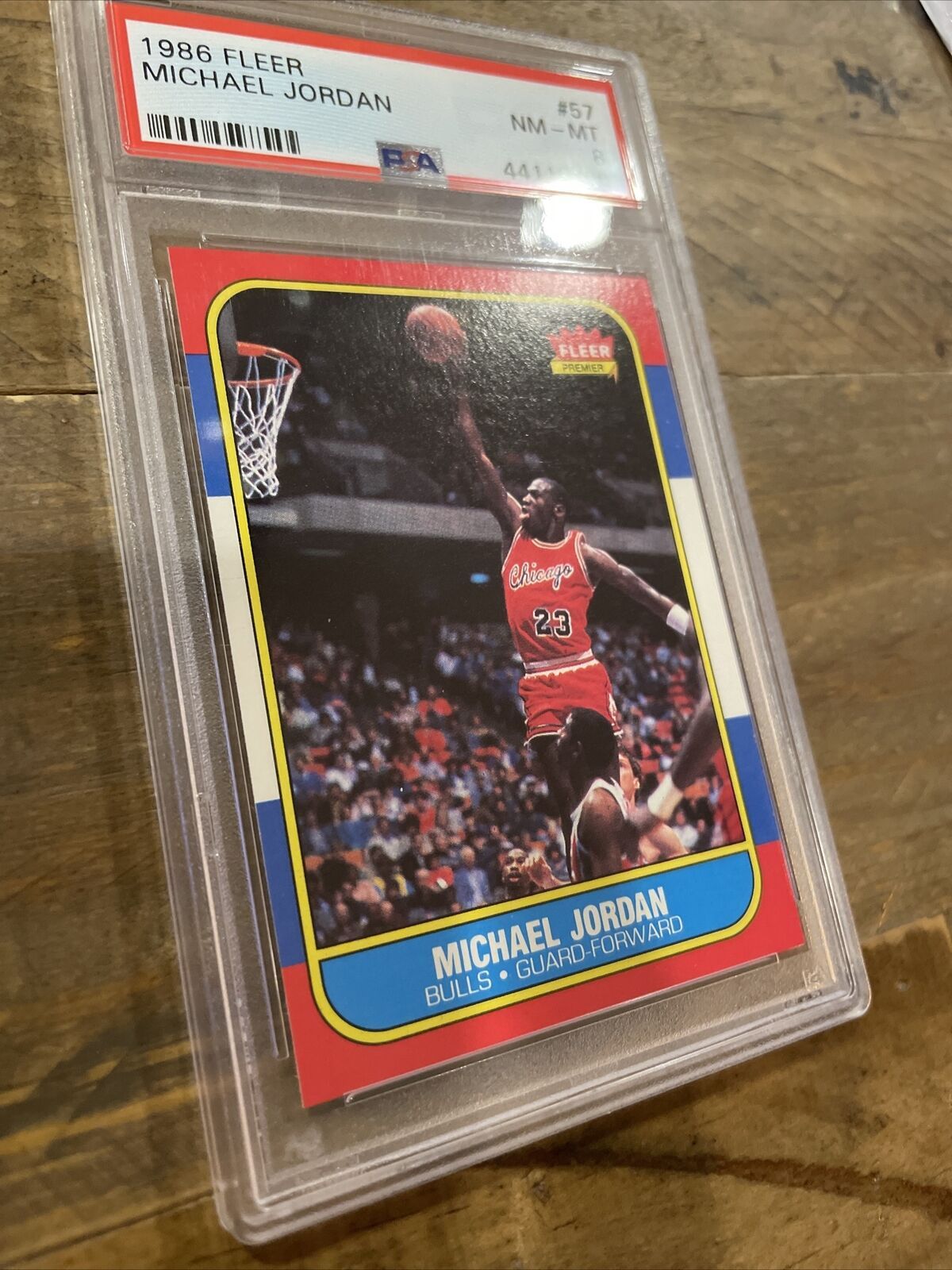 Michael Jordan 1986-87 Fleer Rookie Card #57 SGC 8