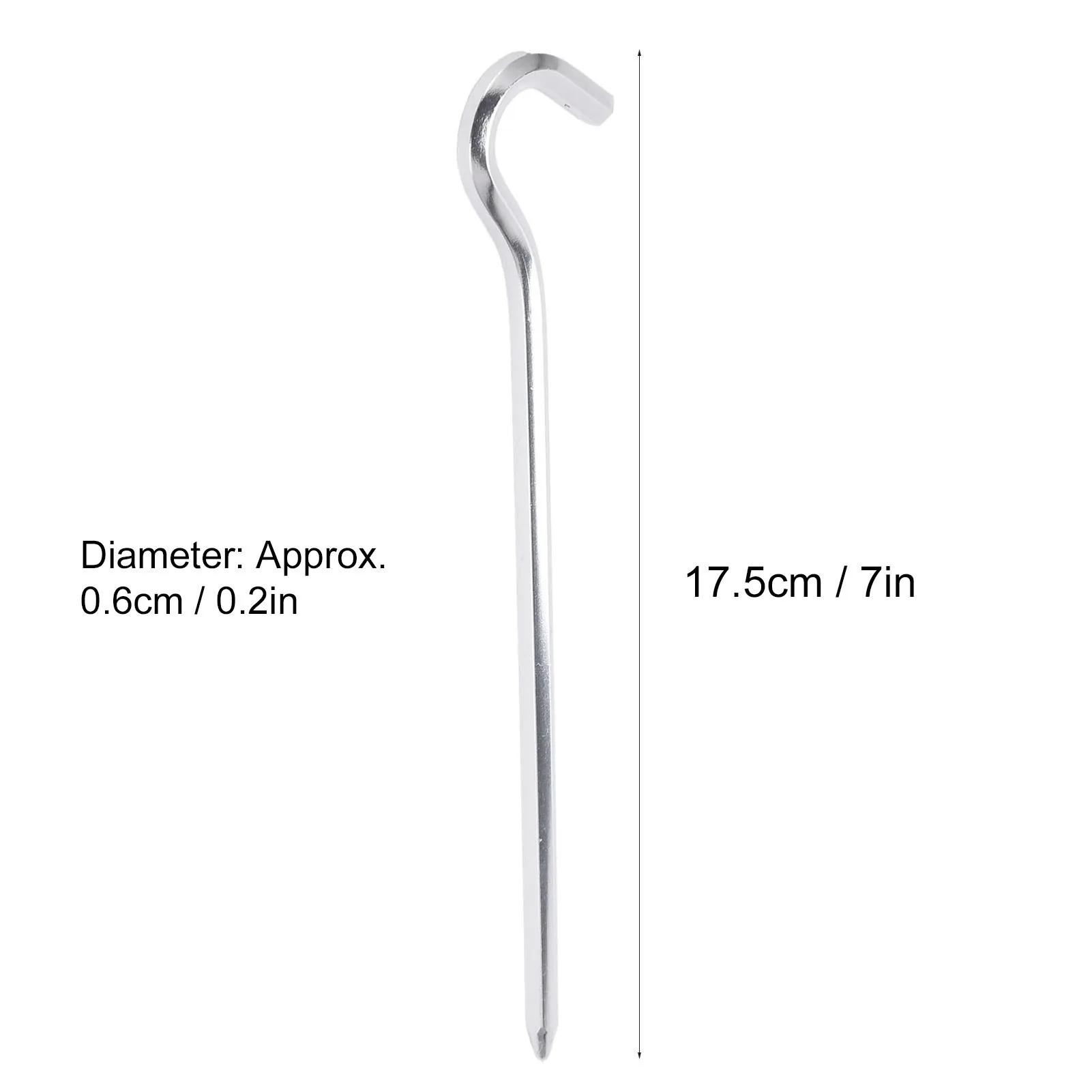 Prismatic Aluminum Tent Pegs Tent Pegs Light Weight NonSlip Easy To