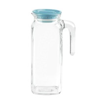 2 Pc 47oz Clear Glass Milk Bottles Glass Pitcher with Handle and