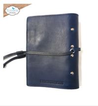 Blue Handmade Italian Leather Sidekick Essentials Notebook Personal Size image 2