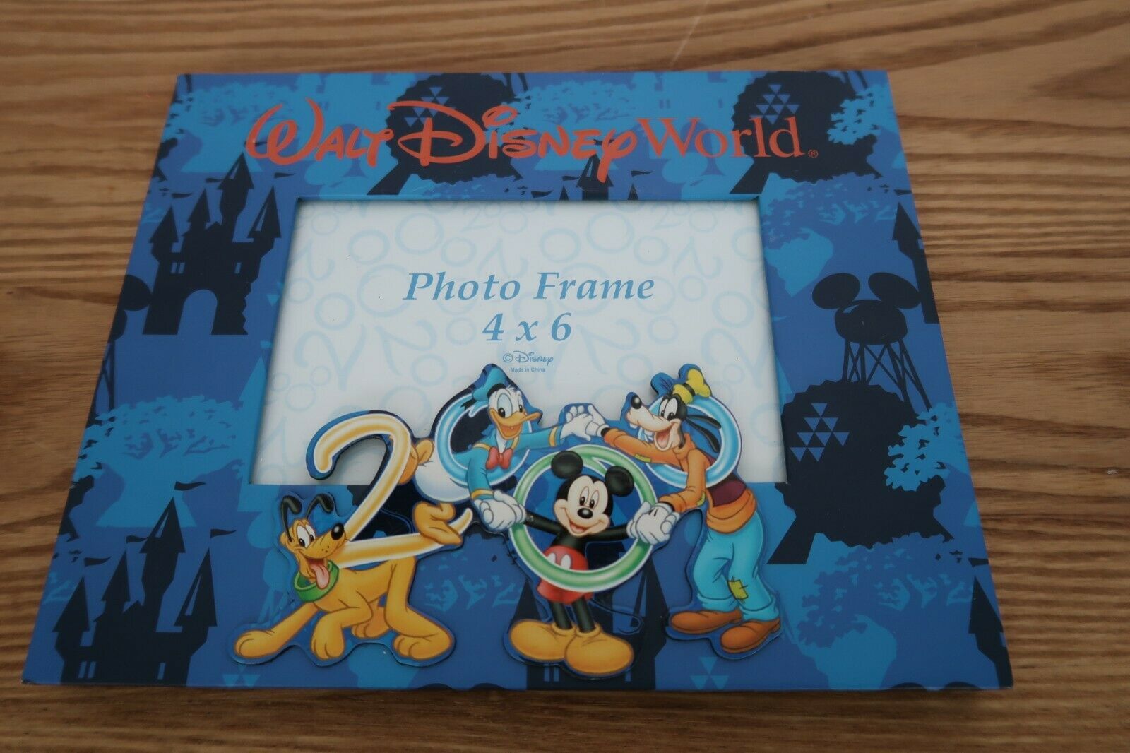 Vintage Walt Disney World 4 x 6 picture frame year 2000 millennium  celebration