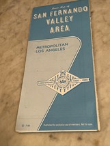 AAA 1990 Street Map Of San Fernando Valley Area Metropolitan Los Angeles Road - $4.99