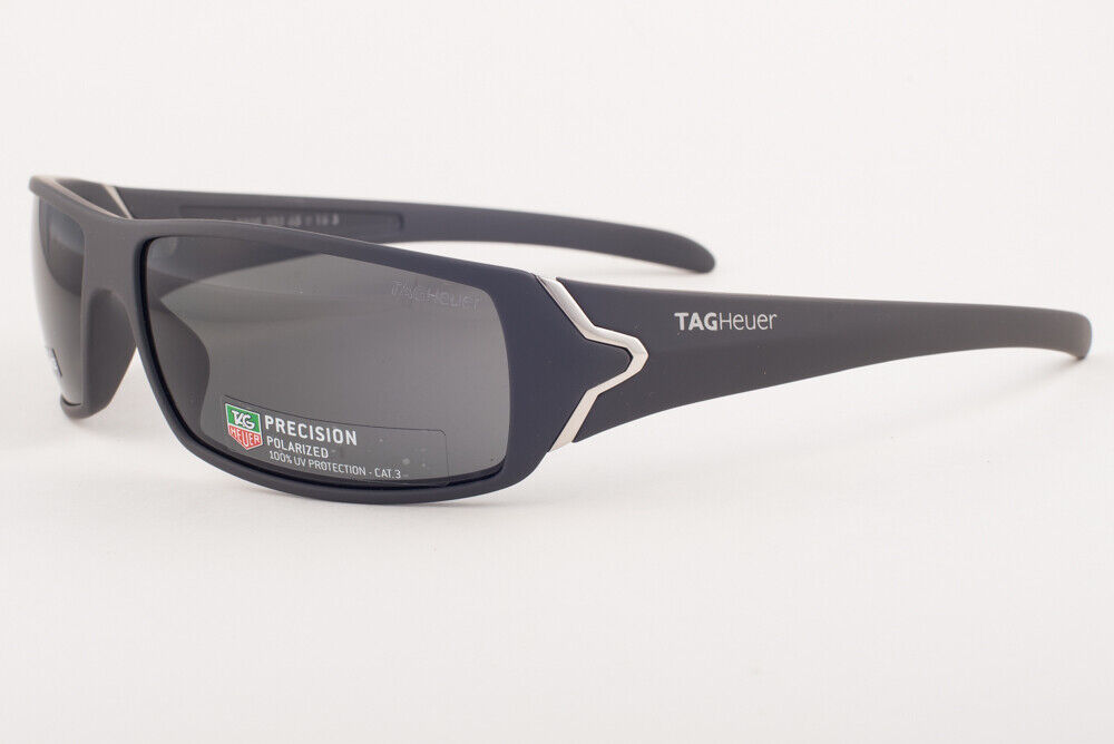 tag heuer racer 9205 matte gray / gray polarized sunglasses th9205 803 65mm