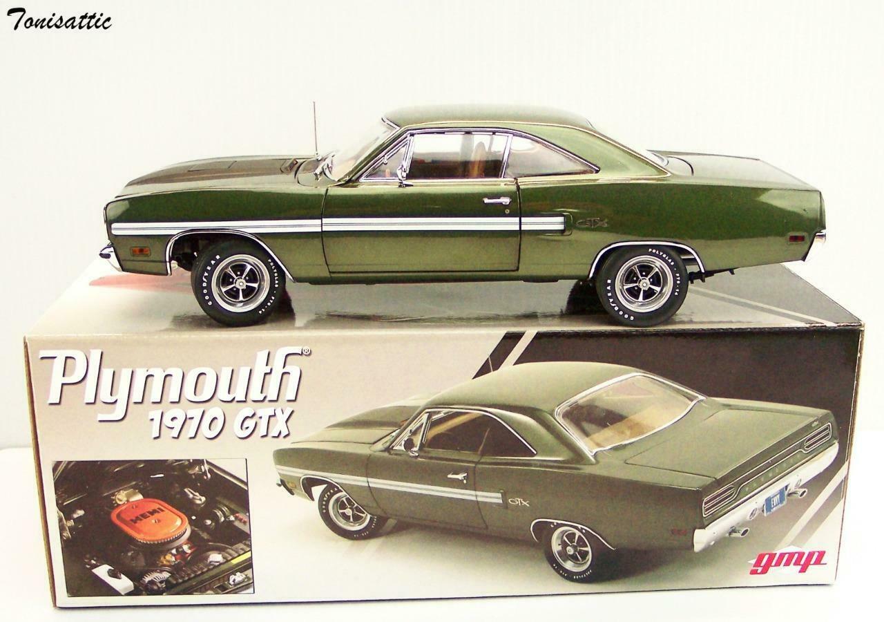 GMP 1:18 1970 PLYMOUTH GTX HEMI LIMITED EDITION OF 1408 - IVY GREEN METALLIC
