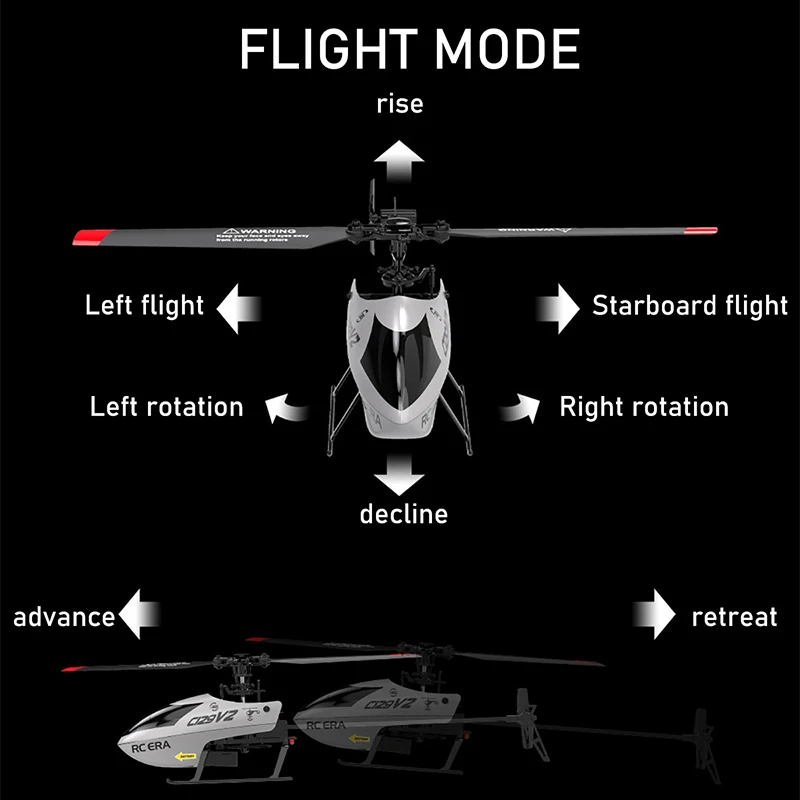 Military Series C129 V2 RC Helicopter 6 CH Fourway Fixed Height Single