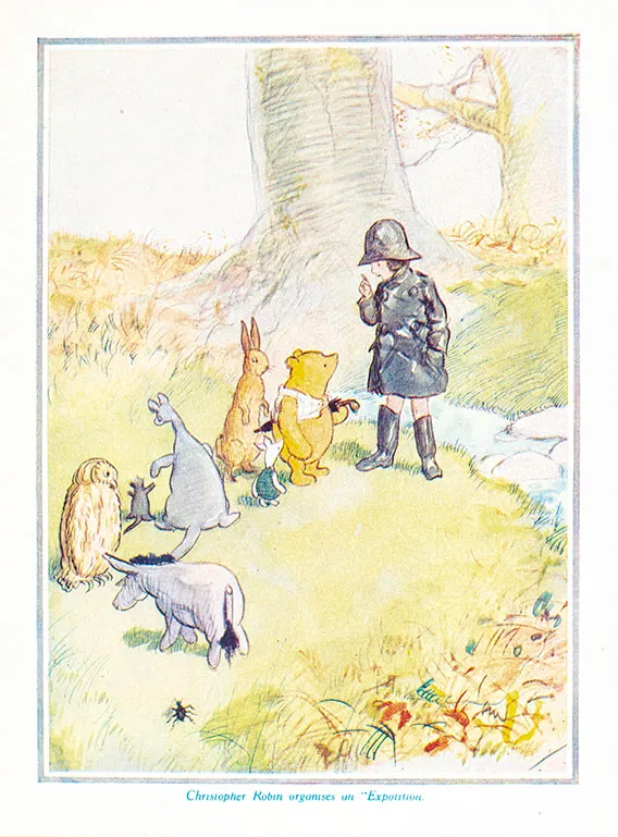 Winnie the Pooh Rare illustration - The Expedition - Art Prints