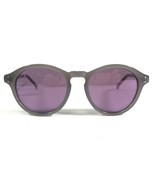 Cole Haan Sunglasses C6164 72 Gray Round Frames with Purple Lenses 50-18-140 - $32.51