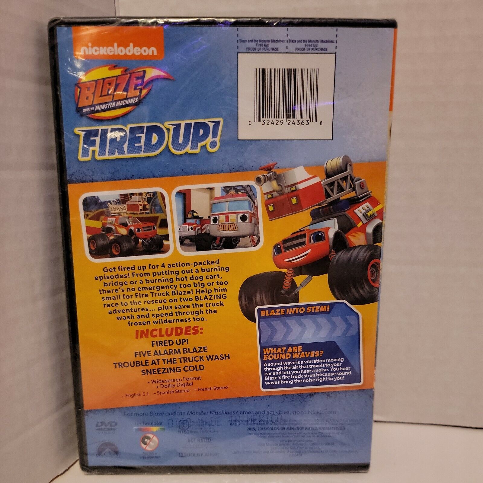 BLAZE AND THE MONSTER MACHINES FIRED UP New Sealed DVD 4 Episodes ...