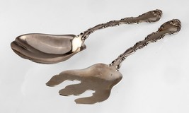 Gorham Strasbourg Sterling Silver Salad Serving Set Gorgeous Condition! - $297.00