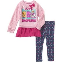 Shopkins  Girls 2 piece Long Sleeve Shirt Outfits  Sizes-5 or 6 NWT - $13.99
